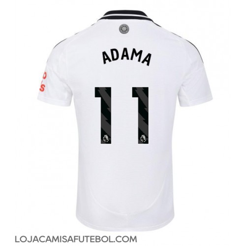 Camisa de Futebol Fulham Adama Traore #11 Equipamento Principal 2024-25 Manga Curta